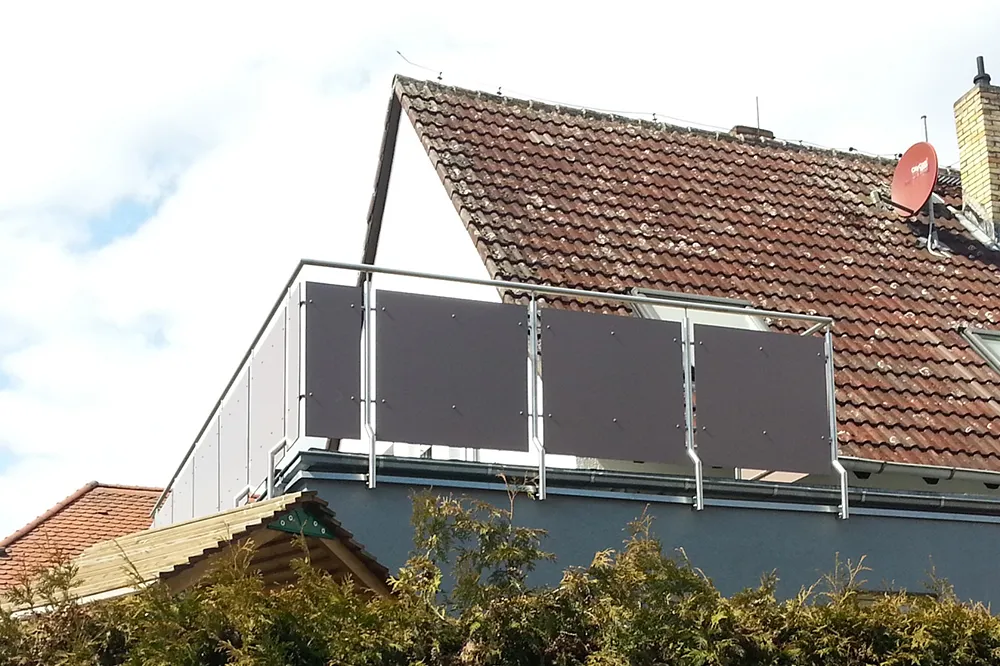 Edelstahl haus Balkone und Geländer