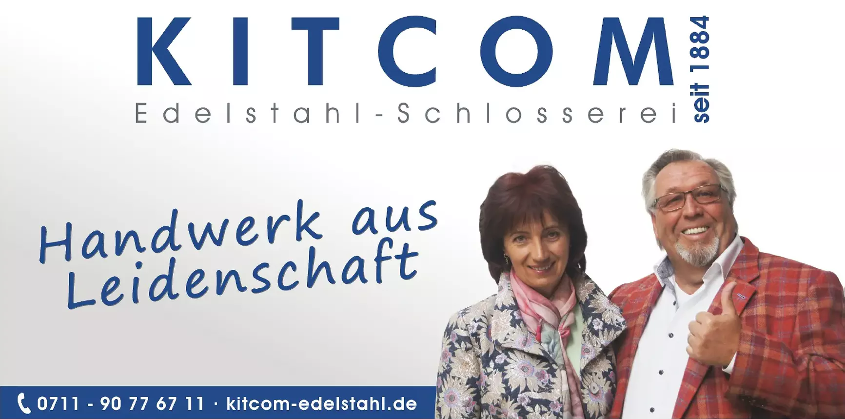 Kitcom edelstahl Schlosserei-Banner