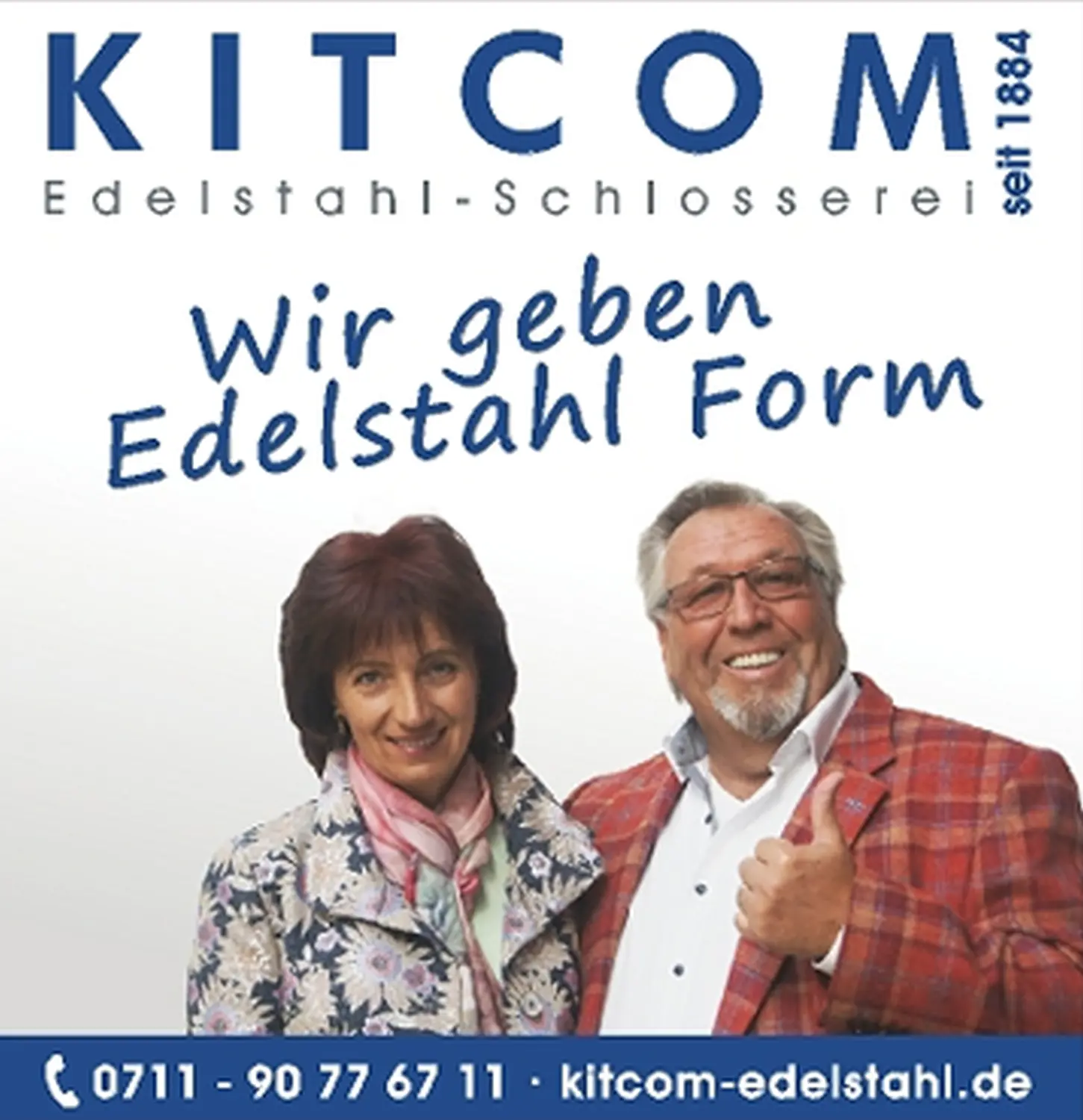 Kitcom edelstahl Schlosserei-Banner